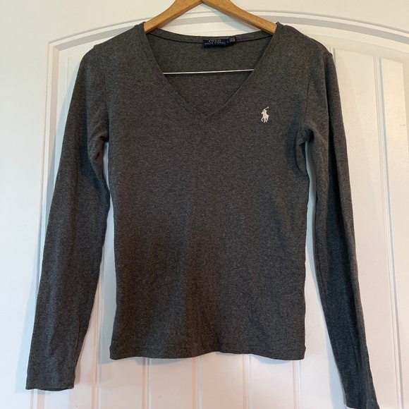 Polo Ralph Lauren Tops - Polo Ralph Lauren Monogram long Sleeve Pullover Shirt Small